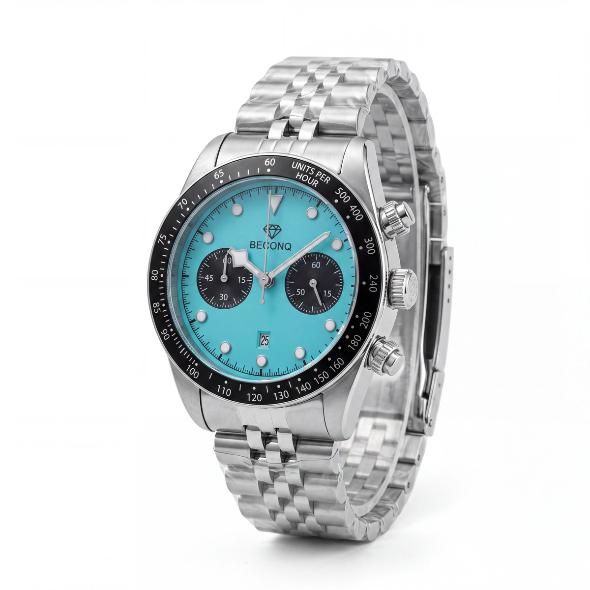 Beconq Apex Chronograph Çelik Kordon Erkek Kol Saati (82)