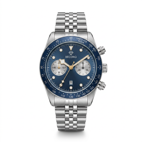 Beconq Apex Chronograph Çelik Kordon Erkek Kol Saati (83)