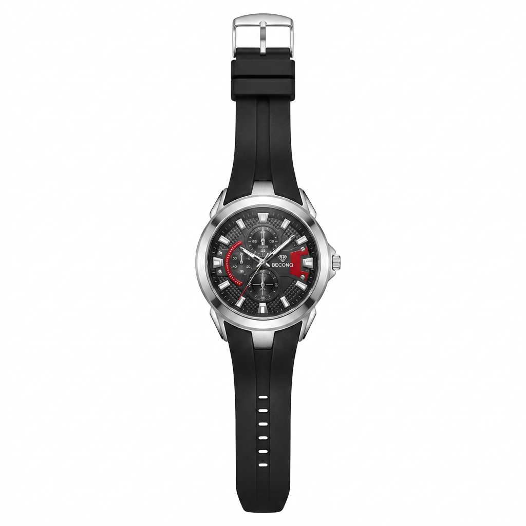 Beconq Nitro Silikon Kordon Sportif Erkek Kol Saati (106)